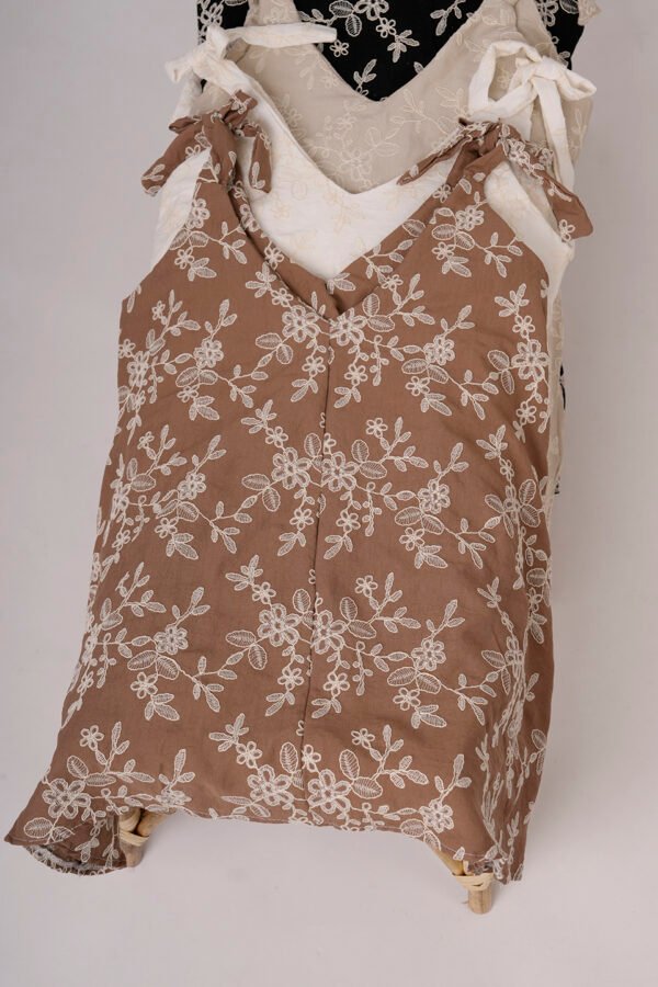 Solero Para Atar Lino Broderie Libia