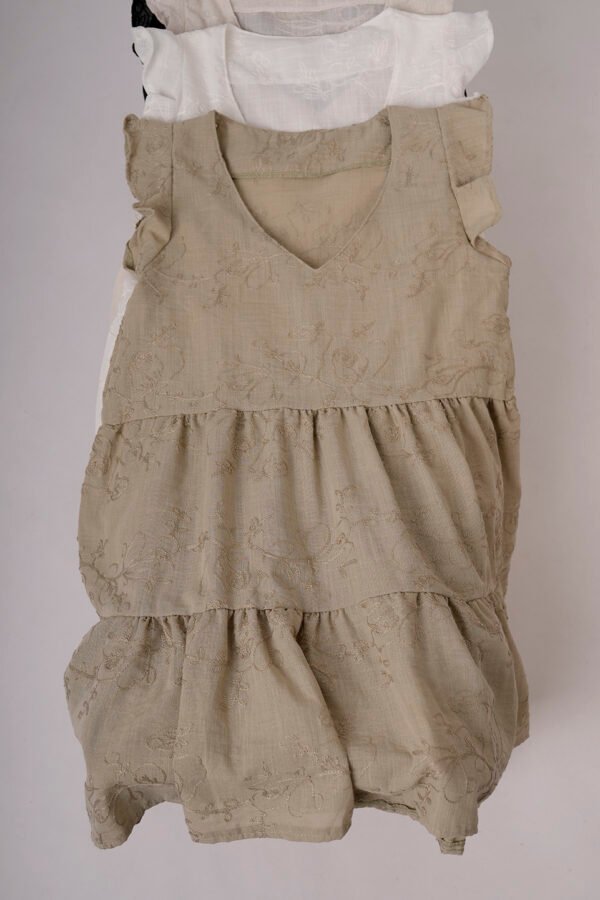 Solero Doble Volado Lino Broderie Momy