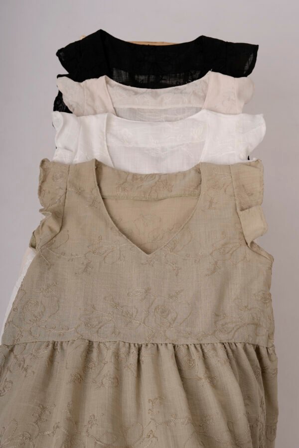 Solero Doble Volado Lino Broderie Momy