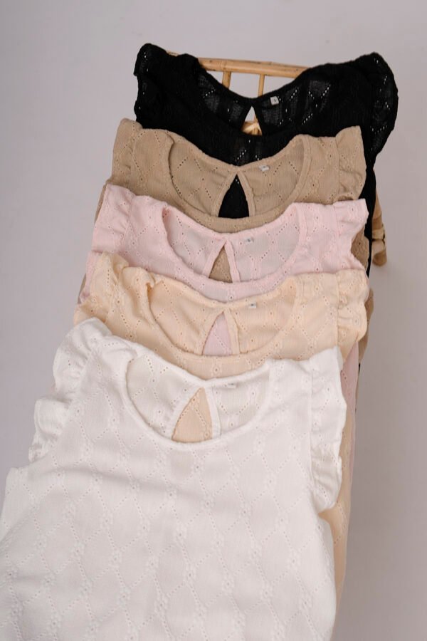 Musculosa Gota Broderie Crep Zoe