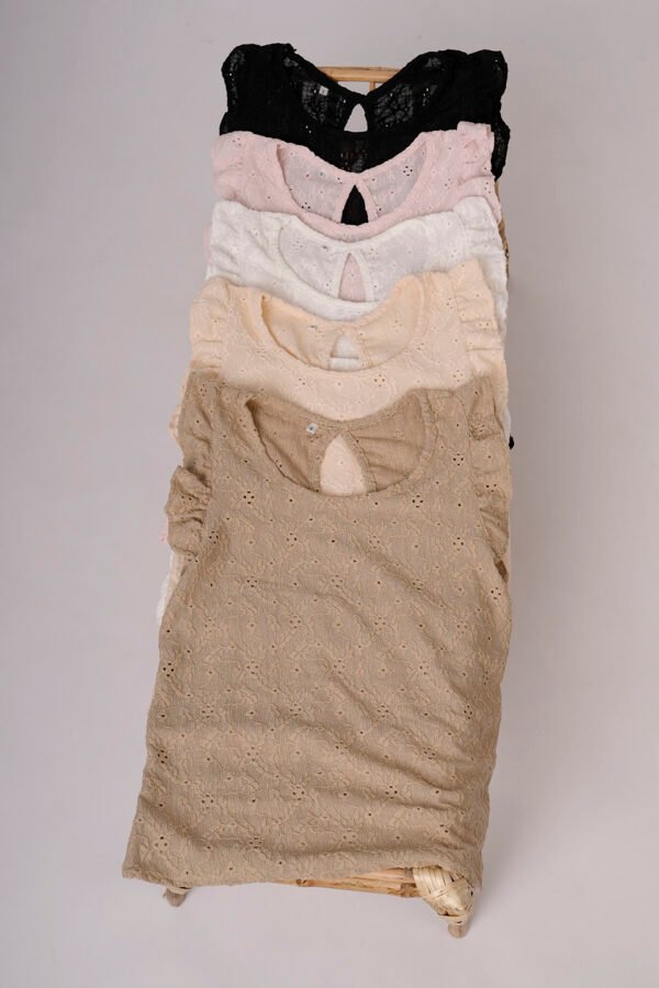 Musculosa Gota Broderie Crep Nara