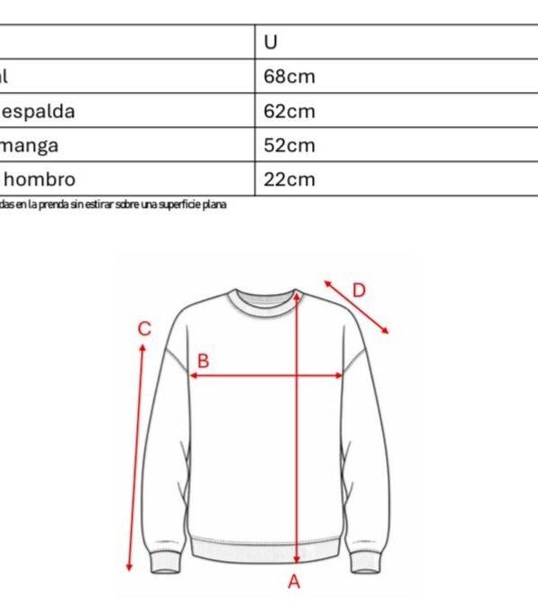 Maxibuzo Rustico Frisado Cuello Redondo Estampa Yale 1701