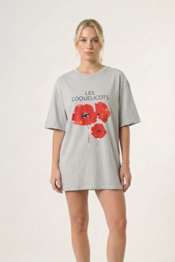 Remeron Jersey Peinado Estampa Coquelicots