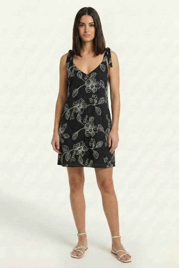 Solero Para Atar Lino Broderie Erica