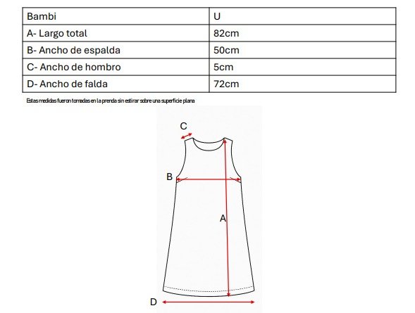 Solero Para Atar Atras Lino Broderie Bambi