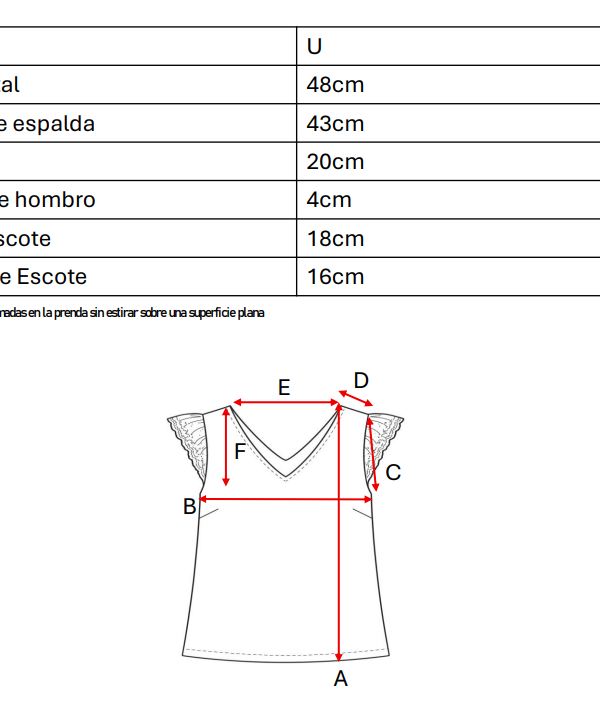 Musculosa Satin Mate Manga Broderie Plano Cassidy