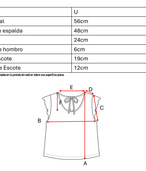 Musculosa Gota Satin Mate Manga Broderie Algodon Para Atar Para Atras Estela