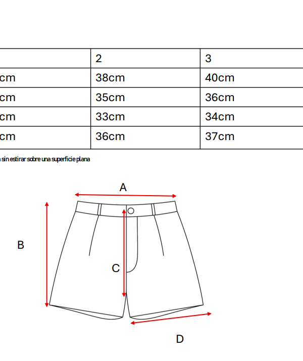 Short Lino Broderie Con Boton Lupe