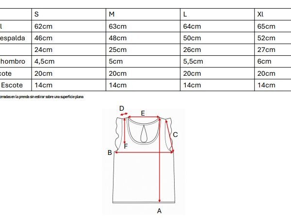 Musculosa Gota Lino Broderie Tony