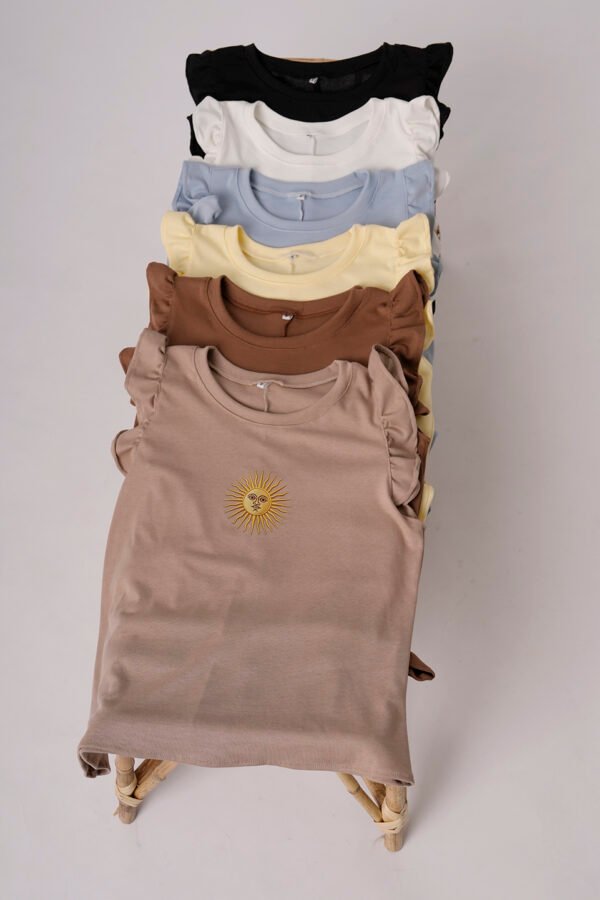 Musculosa Ribb Manga Volado Sol De Mayo Argentina En El Medio DTF "SUNNY"