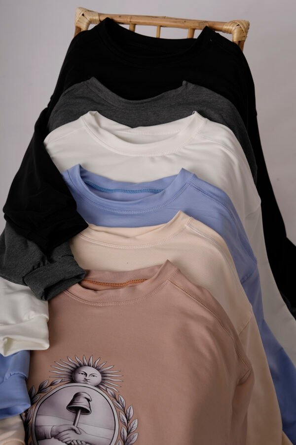 Buzo Rustico Lycra Cuello Redondo Escudo Argentina DTF "LIBERTAD"