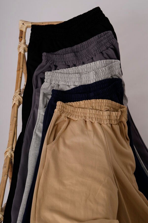 Palazzo Wide Leg Rustico Frisado Con Tajo "MAITE"