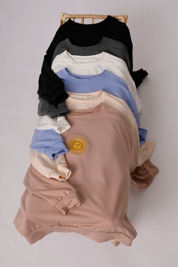 Buzo Rustico Lycra Cuello Redondo Sol De Mayo Argentina Bordado "AIRES"