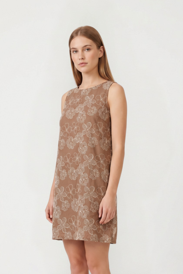 Solero Para Atar Atras Lino Broderie "MIRKA"