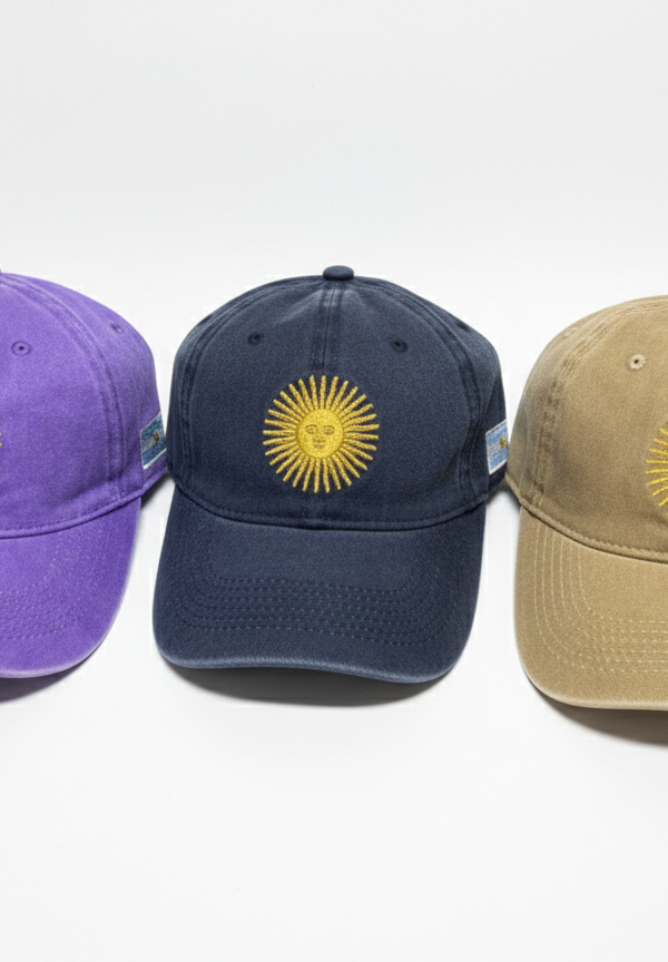 Gorra Sol De Mayo Con Bandera Argentina Bordada Vita