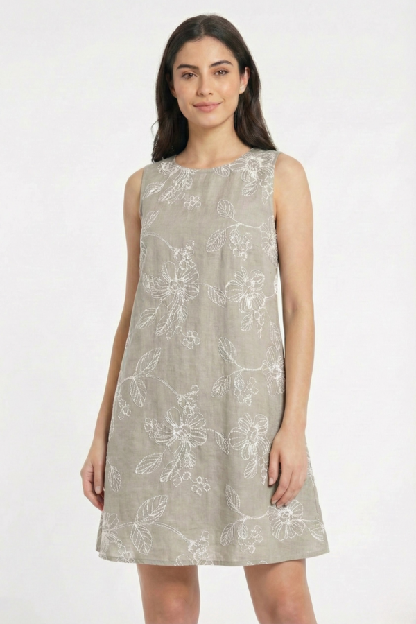 Solero Para Atar Atras Lino Broderie Yessi