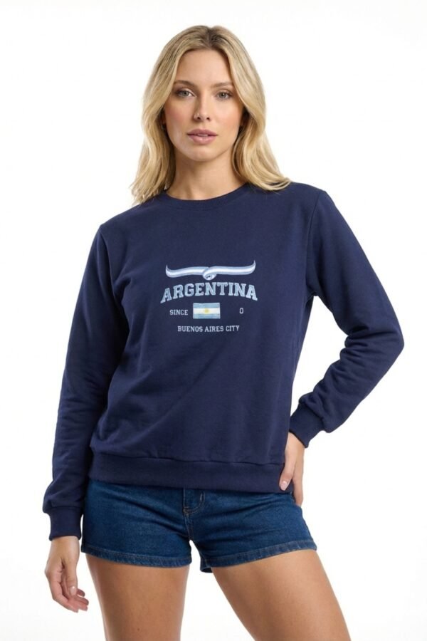 Buzo Rustico Cuello Redondo Argentina En DTF City