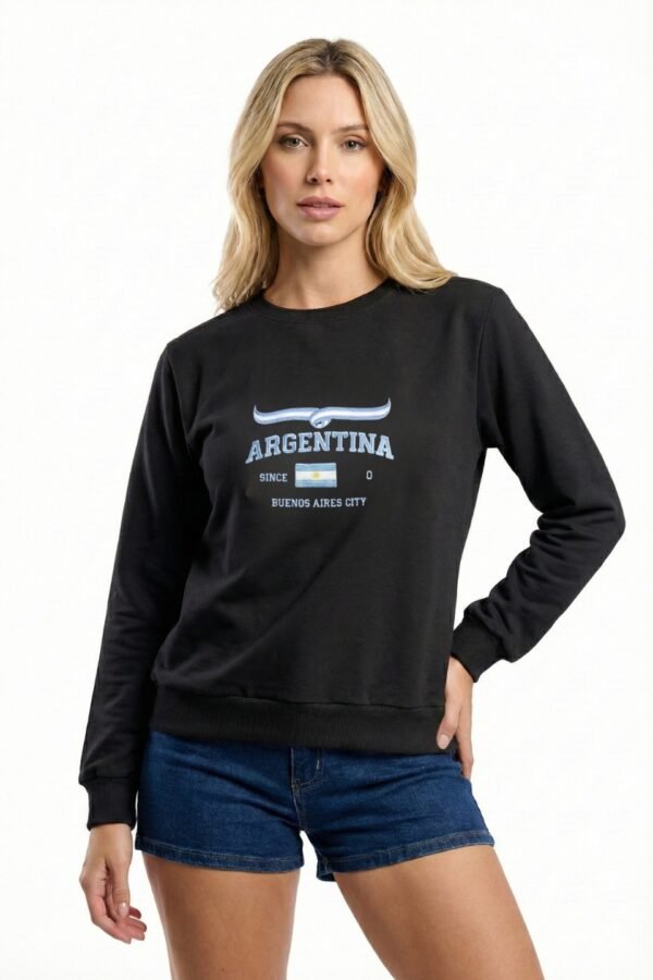 Buzo Rustico Cuello Redondo Argentina En DTF City