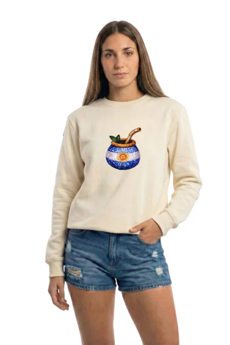 Buzo Rustico Cuello Redondo Mate En DTF "MATE"