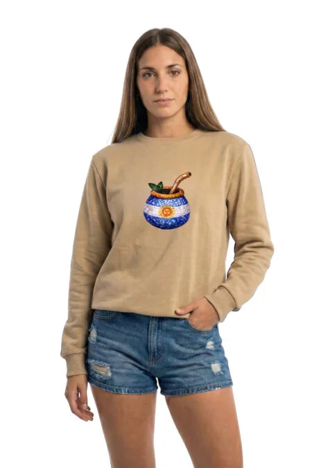 Buzo Rustico Cuello Redondo Mate En DTF "MATE"