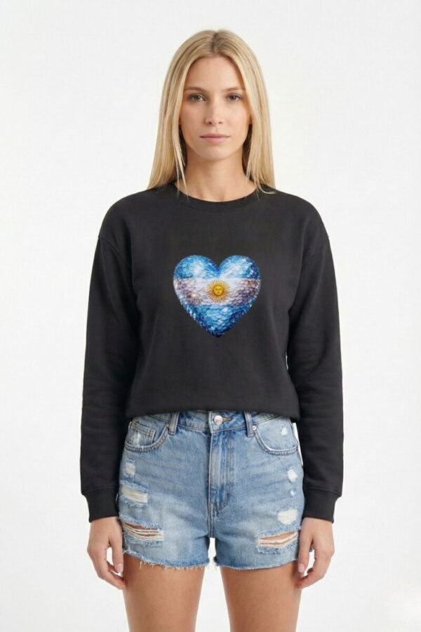 Buzo Rustico Cuello Redondo Corazon en DTF "CORAZON"