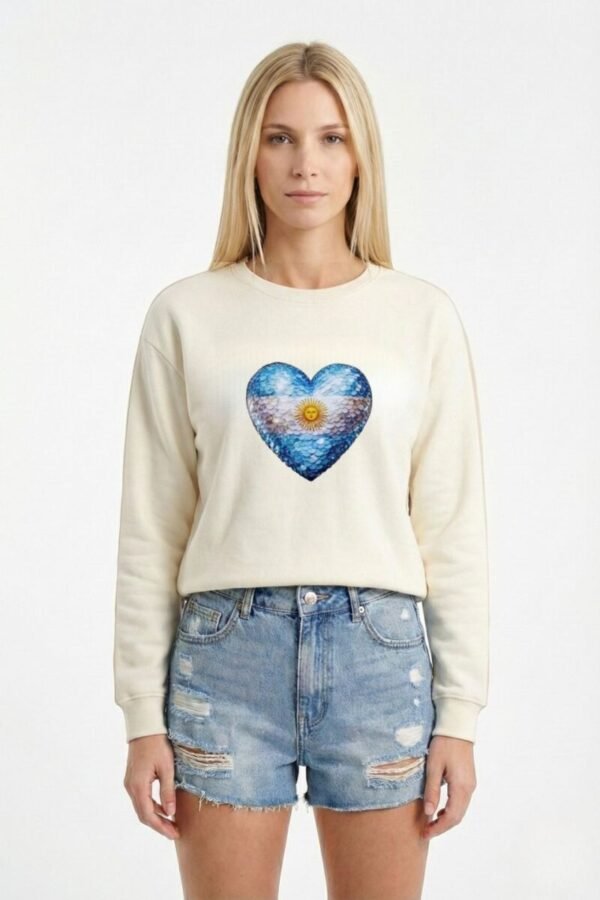 Buzo Rustico Cuello Redondo Corazon en DTF "CORAZON"