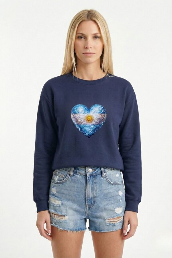 Buzo Rustico Cuello Redondo Corazon en DTF "CORAZON"