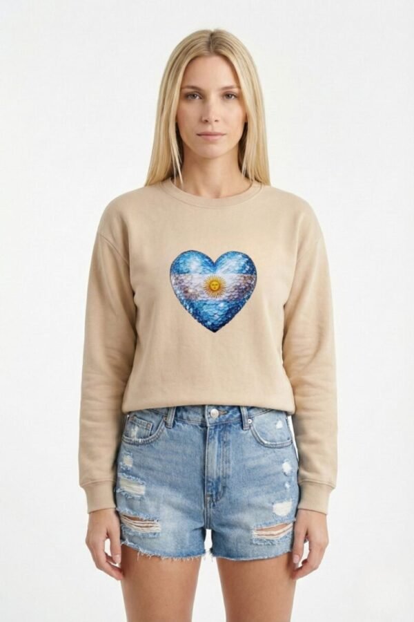 Buzo Rustico Cuello Redondo Corazon en DTF "CORAZON"