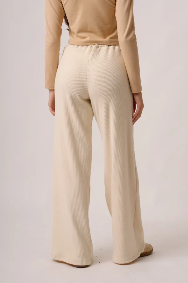 Palazzo Wide Leg Morley Baston Fino Con Fuelle "REGY"