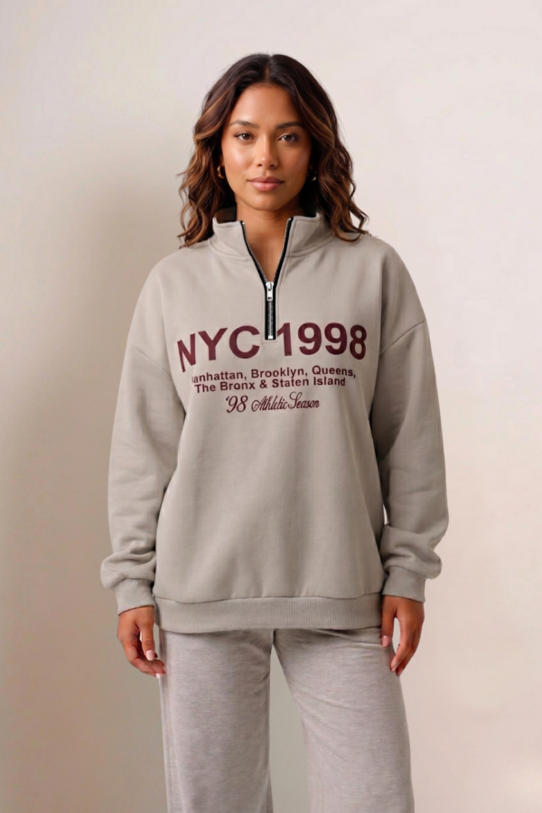 Maxibuzo Scuba Con Cierre Estampado Nyc "1998"