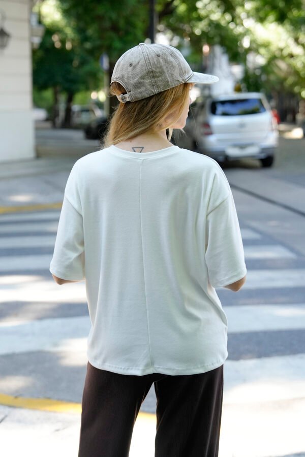 Remera Boxy Ribb Sol Y Fechas En DTF "CAMPEON"