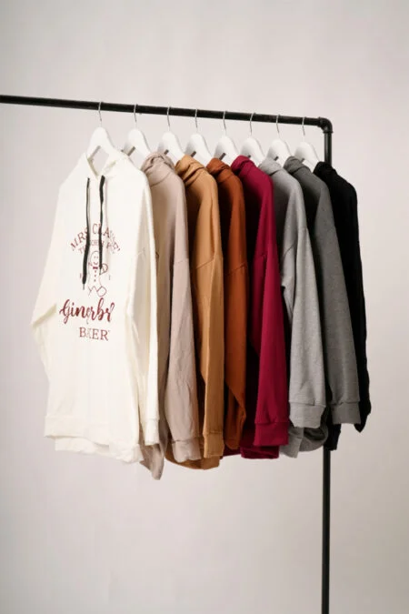 Maxibuzo Rustico Frisado Con Capucha Estampa Gingerbread "BAKERY"