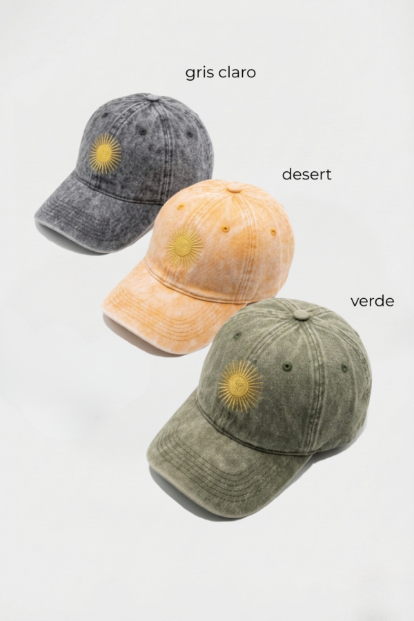 Gorra Denim Jaspeado Sol Bordada "DIXIE"