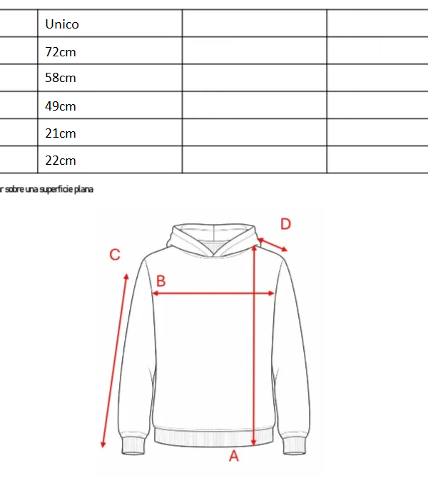 Buzo Rustico Frisado Con Capucha Sol De Mayo En DTF "LIZZY"