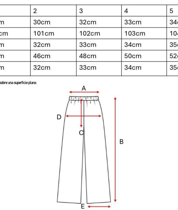 Palazzo Wide Leg Rustico Frisado Con Tajo "MAITE"