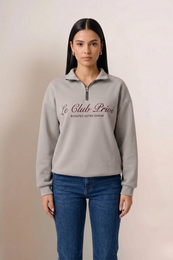 Maxibuzo Scuba Con Cierre Estampado Le Club "PRIVE"