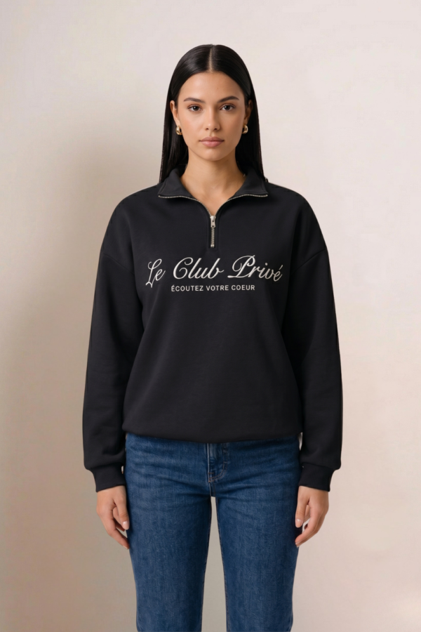 Maxibuzo Scuba Con Cierre Estampado Le Club "PRIVE"