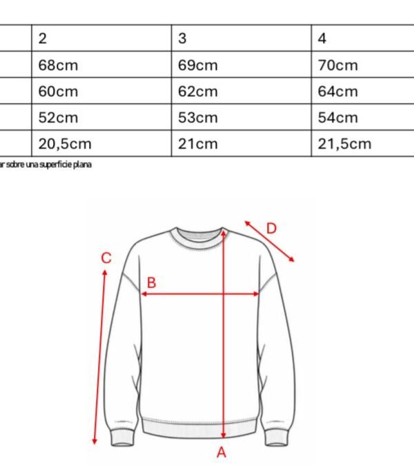 Buzo Rustico Lycra Cuello Redondo Combinado Sol De Mayo Bordado "ARGENTINO"
