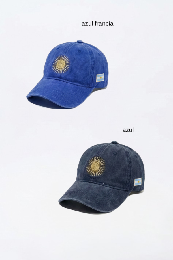 Gorra Sol De Mayo Con Bandera Argentina Bordada "VITA"