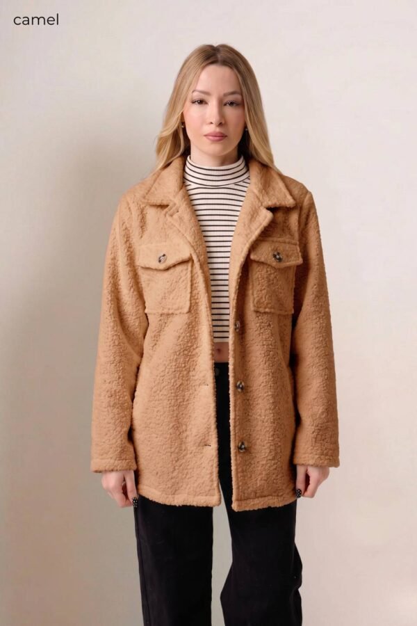 Saco Mediano Paño Boucle Con Botones "RONNIE"