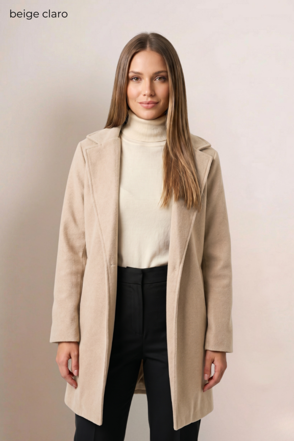 Saco Largo Paño Soft Punto Liso "SUGA"