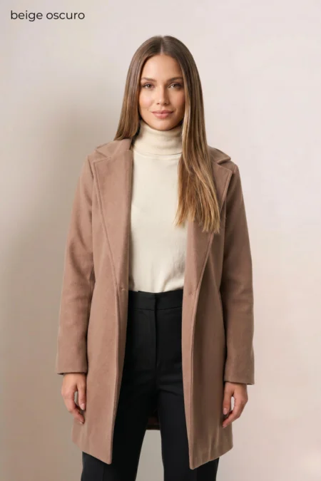 Saco Largo Paño Soft Punto Liso "SUGA"