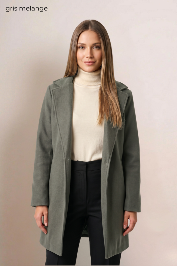 Saco Largo Paño Soft Punto Liso "SUGA"