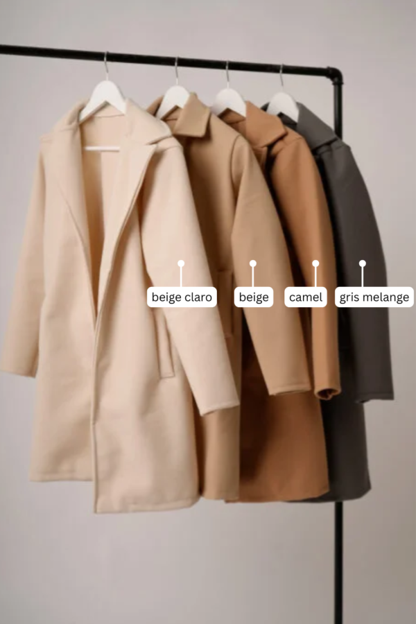 Saco Largo Paño Soft Punto Liso "SUGA"