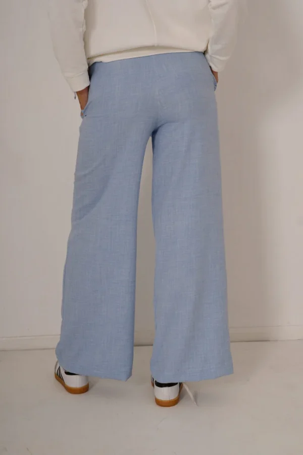 Palazzo Ancho Lino Vintage Para Atar Cintura "NETTI"