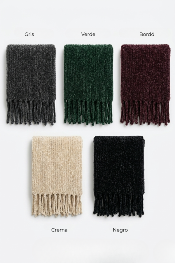 Bufandon Liso Chenille Unisex "BECA"