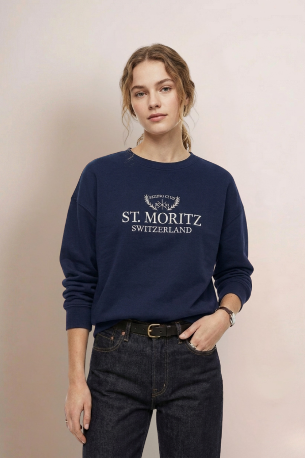Buzo Rustico Frisado Miller Bordado St "MORITZ"