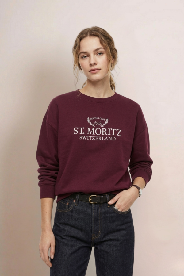 Buzo Rustico Frisado Miller Bordado St "MORITZ"