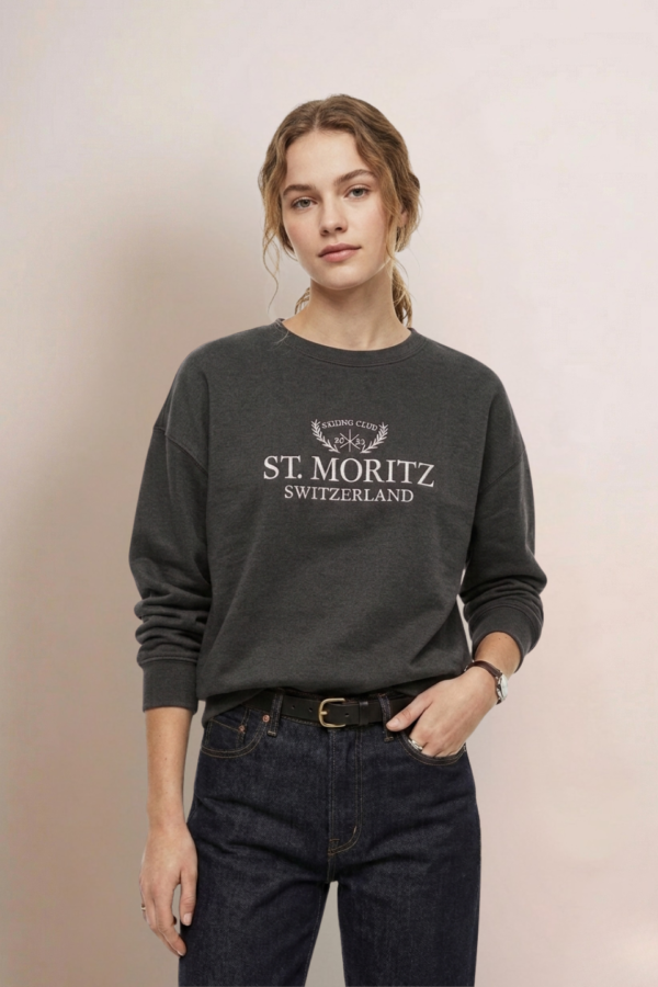 Buzo Rustico Frisado Miller Bordado St "MORITZ"