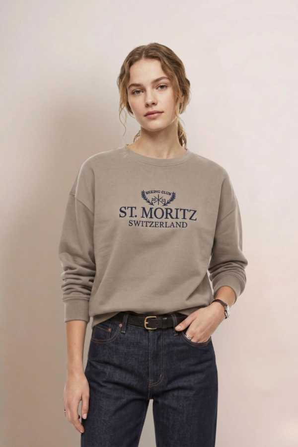 Buzo Rustico Frisado Miller Bordado St "MORITZ"